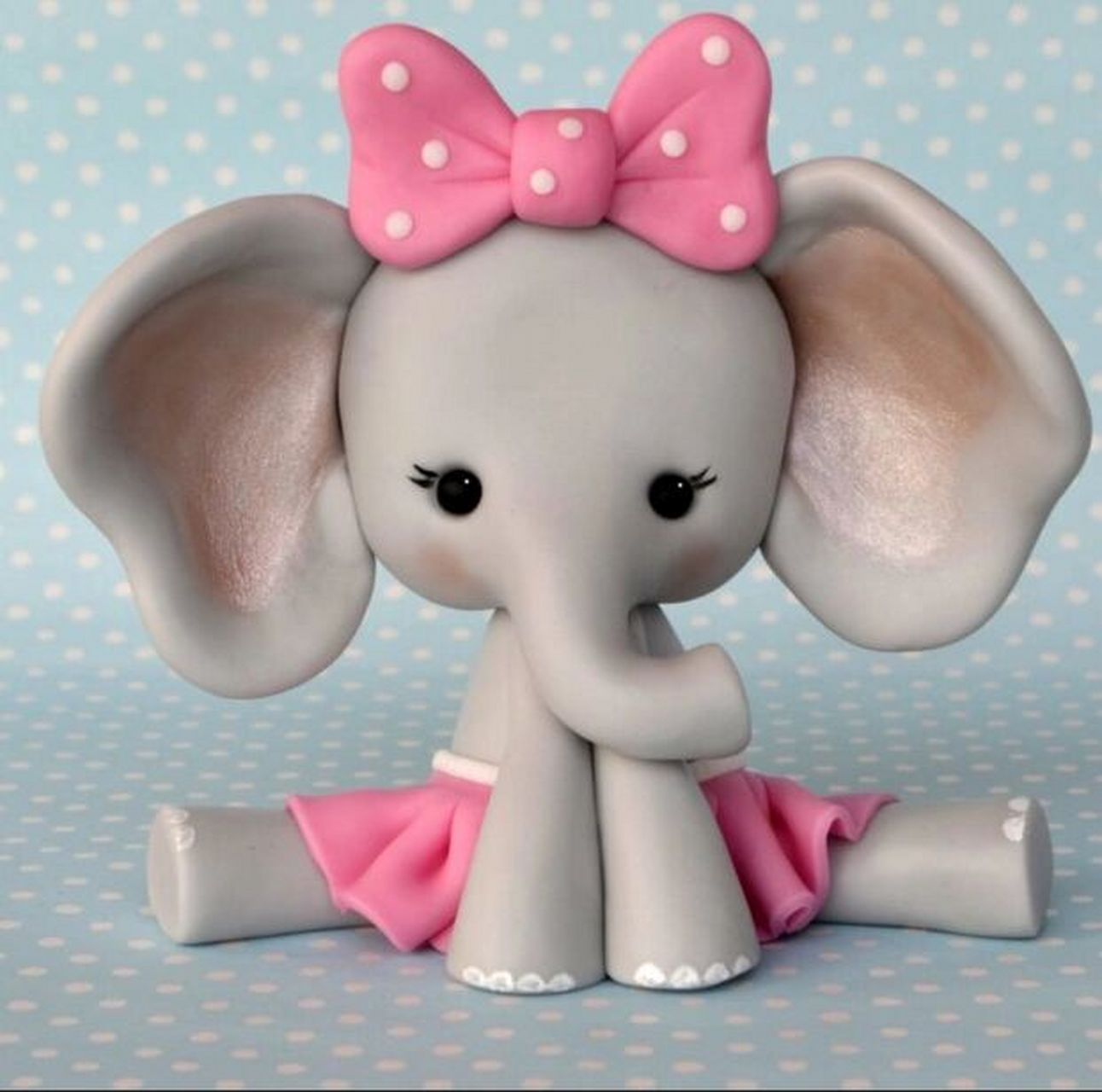 粘土手工 动物大象黏土手作创意手工diy