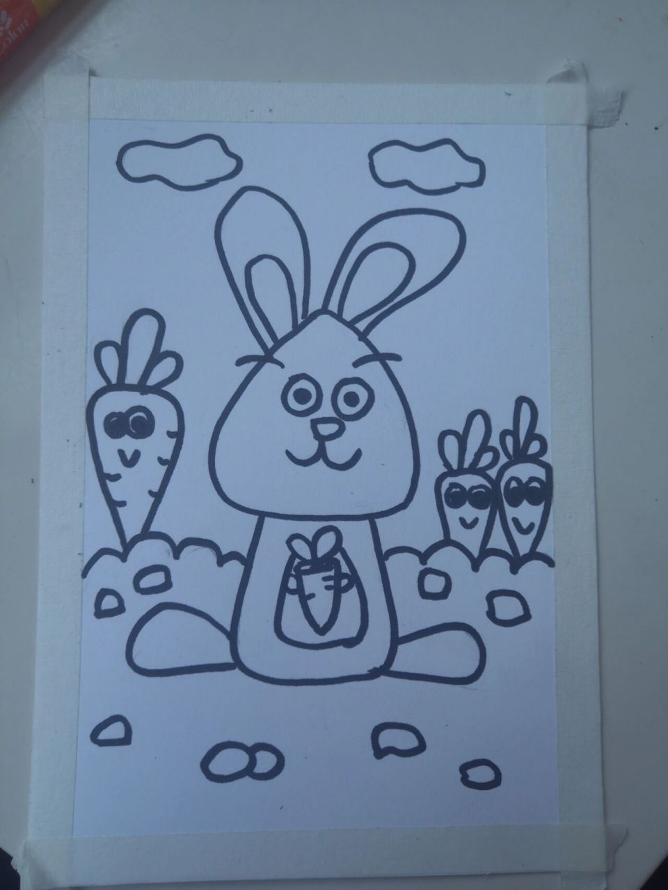 儿童蜡笔画/简笔画 今天的临摹画随随便便,简简单单 哈哈哈哈,将就着