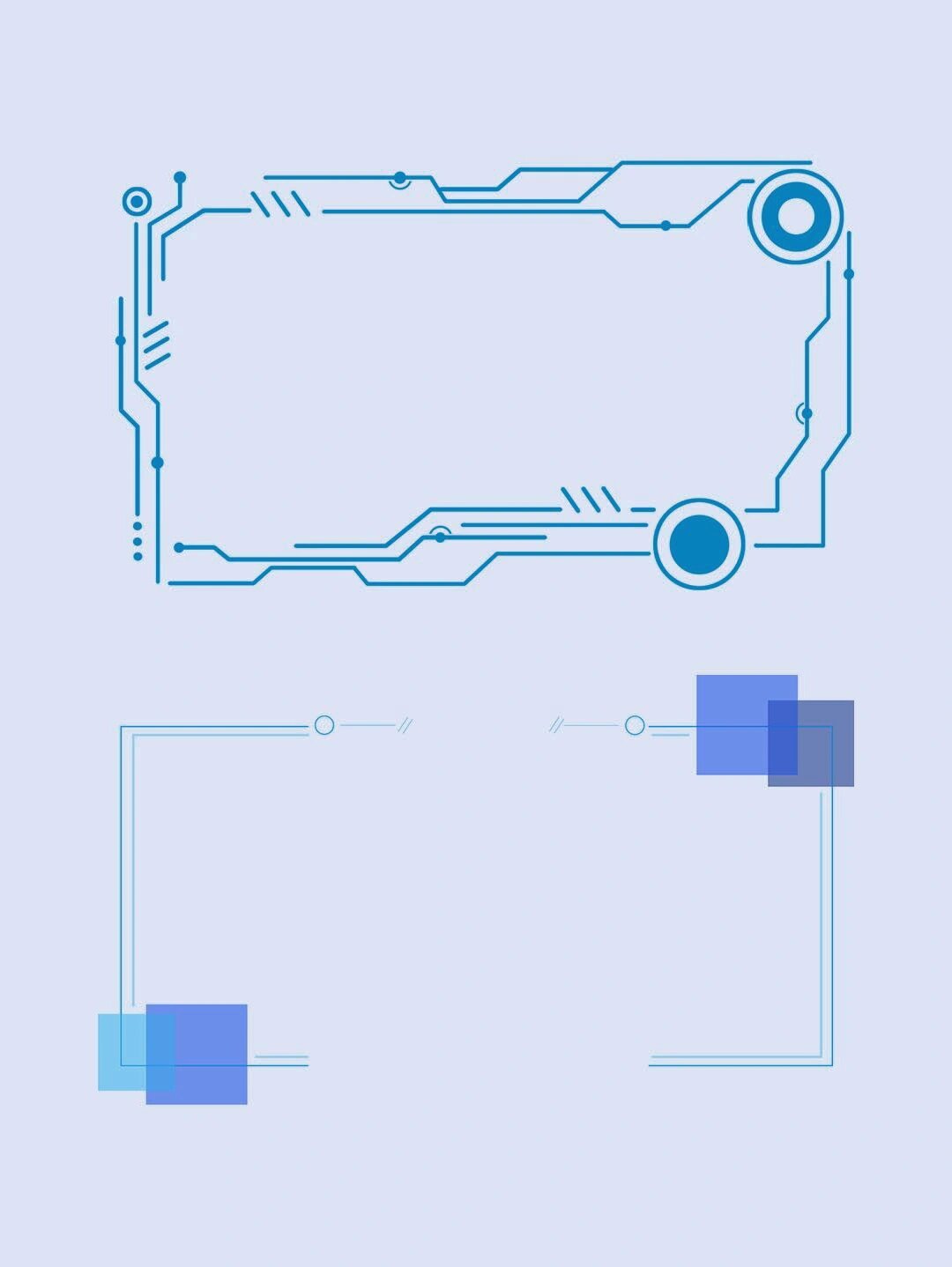 no.22‖🌊科技感·边框·ppt·免扣素材