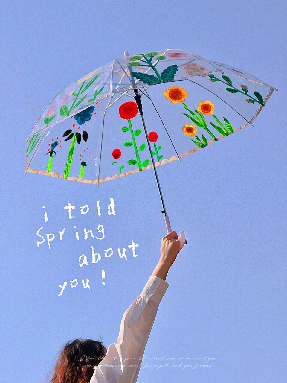 ▫️ 🌸手绘工具: 丙烯    调和剂   排笔   勾线笔   透明雨伞