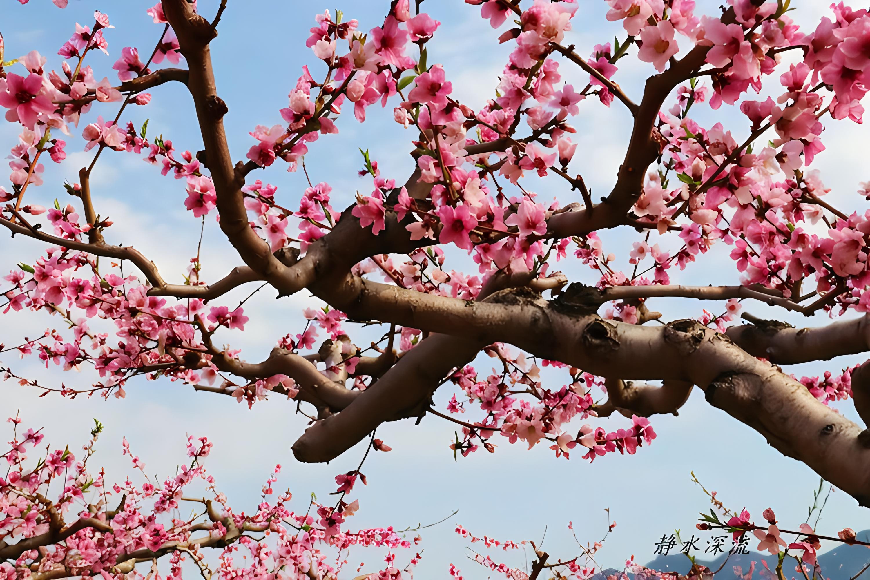 三月桃花图片 风景 桃花朵朵开