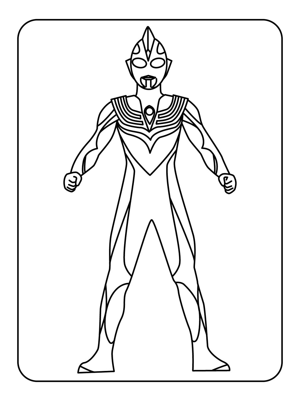 奥特曼幼儿涂色简笔画素材 | 100张可分享17 82用绘画的方式培养