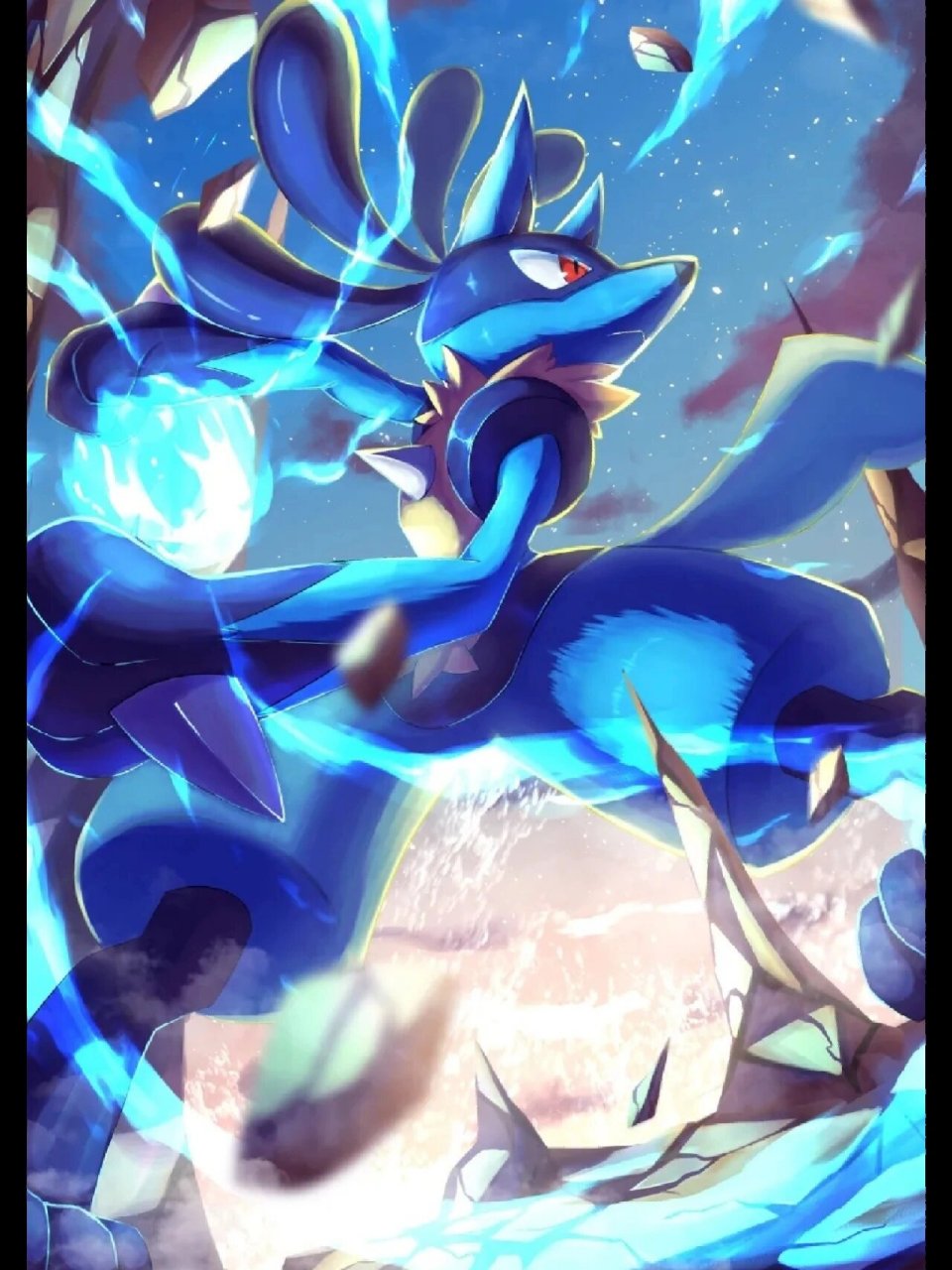 宝可梦高清壁纸(路卡利欧) 本篇我们要分享的宝可梦就是很多玩家心中