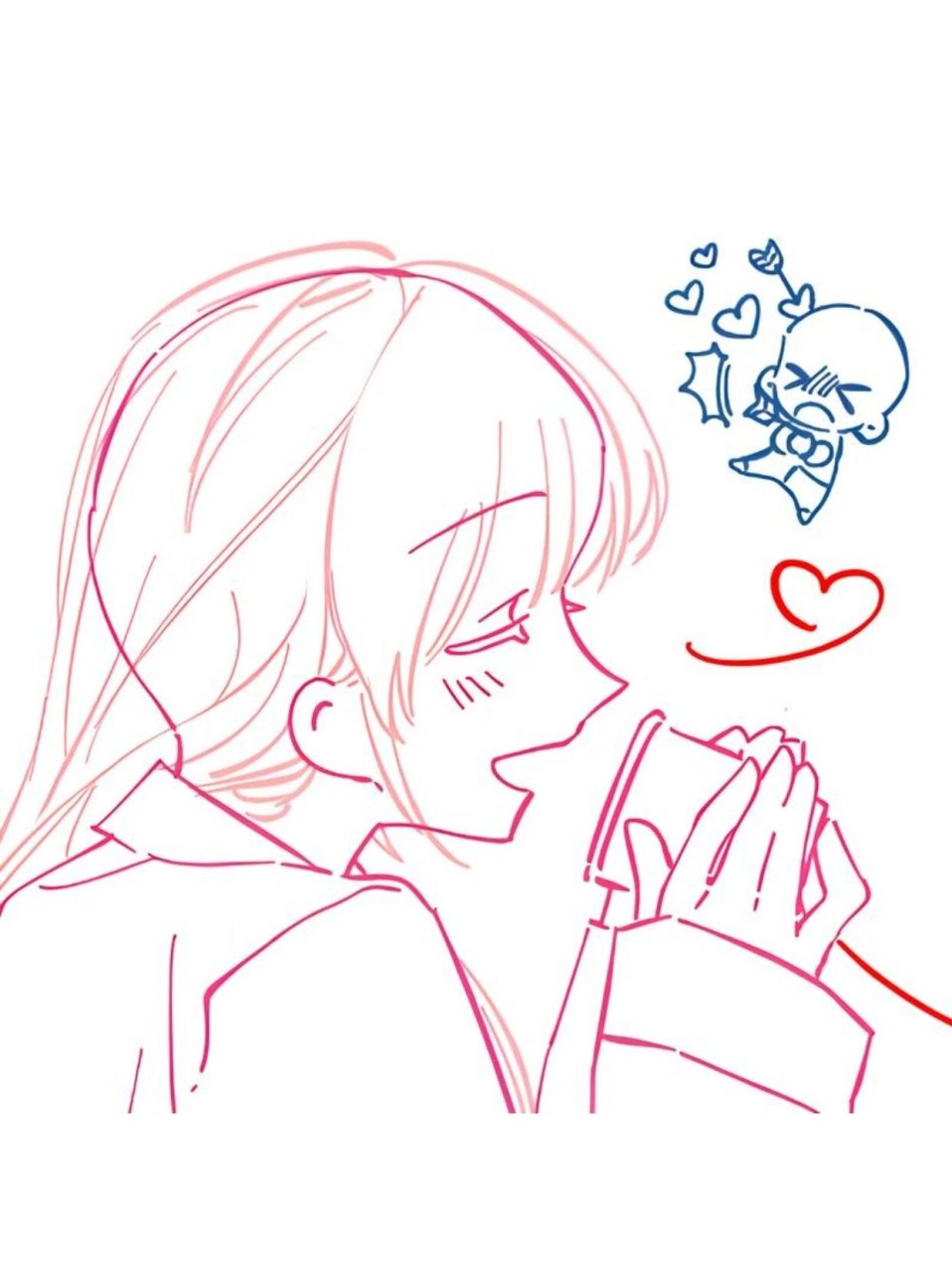 绘画素材|超甜情头!