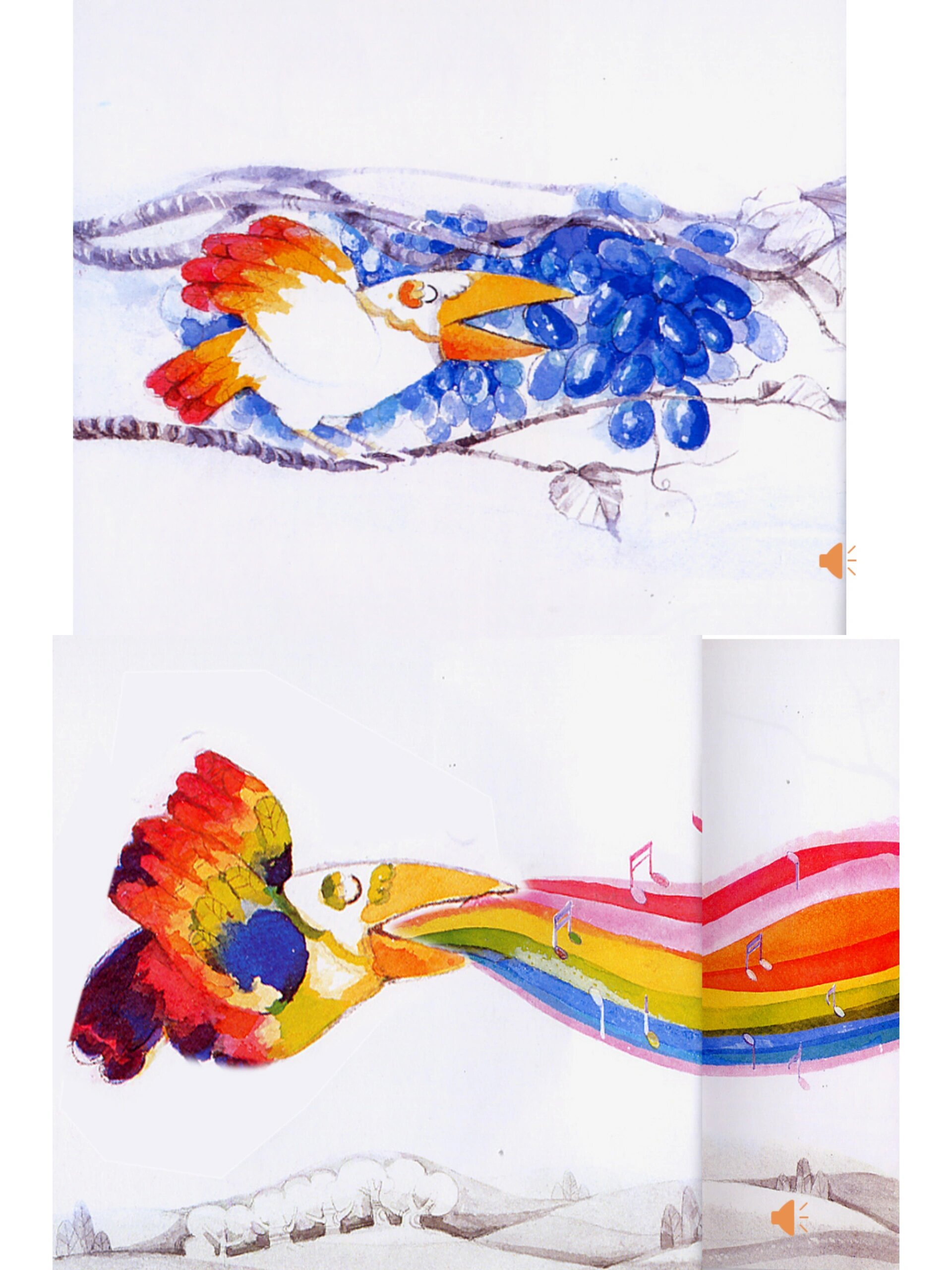 97一等奖公开课6015小班美术《变色鸟》 99强推05效果超赞