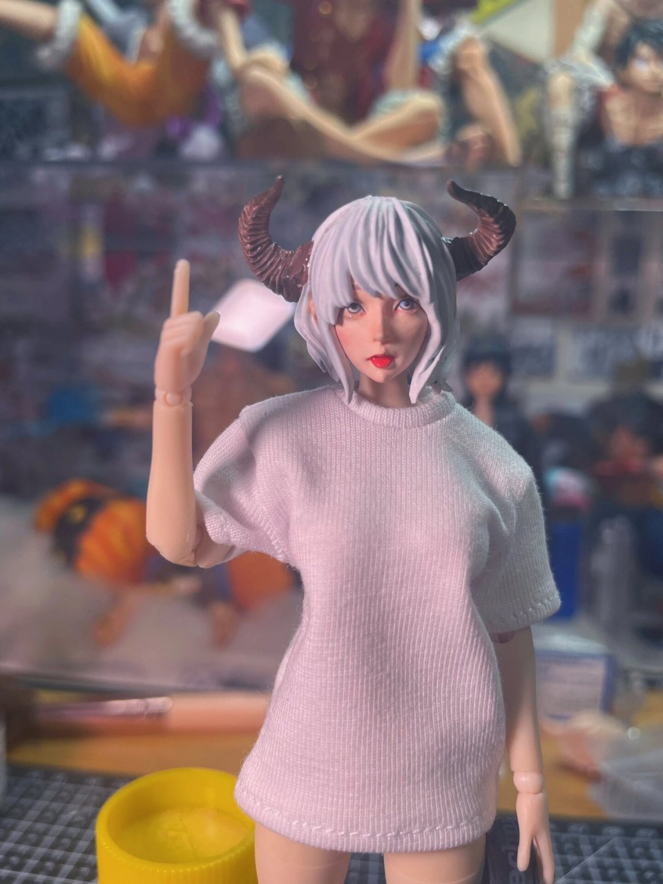 小抹香魅魔少女94 超好看的魅魔少女头雕私定77a04素体 美女超辣