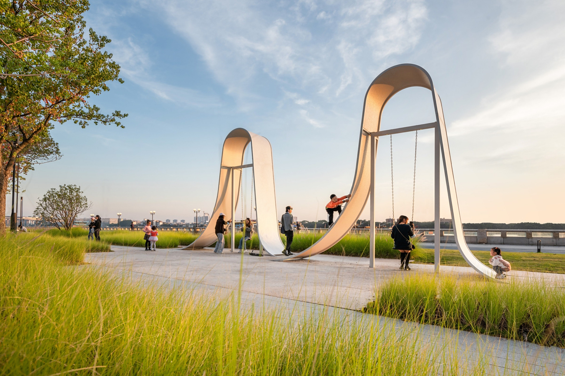 【景观学习打卡173】景观装置构筑物意向图 p1-3 越秀天荟江湾·滨江