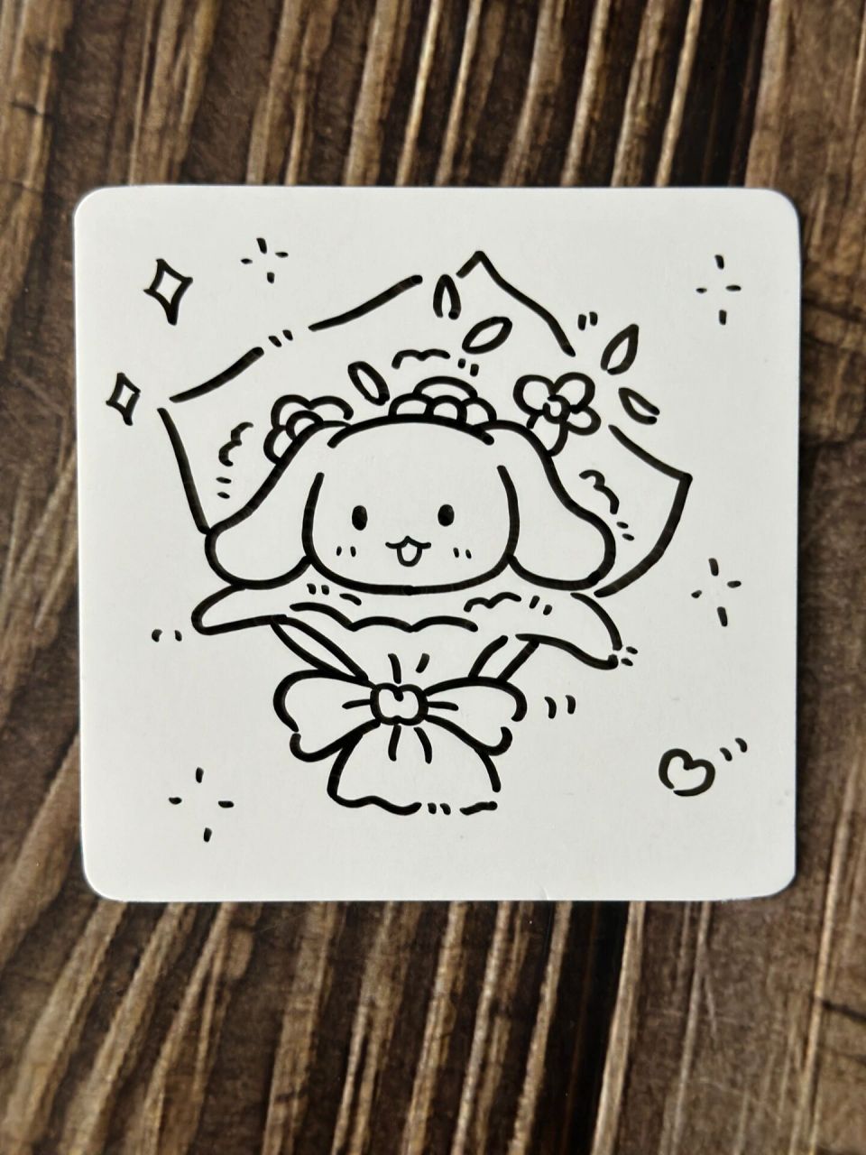 简笔画|12款三丽鸥节日必备花束小卡片合集