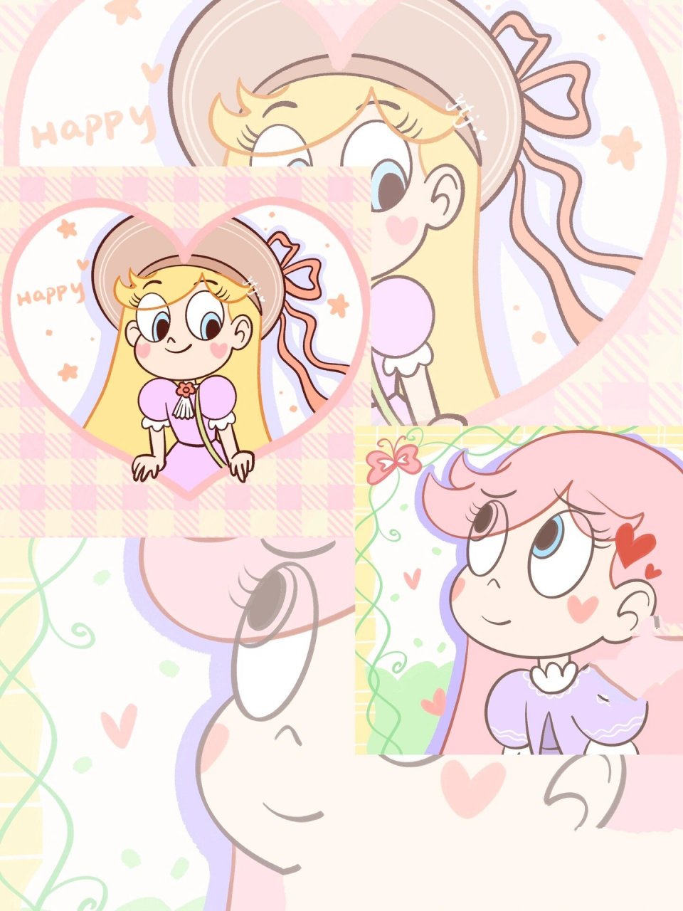 星星蝶舞78春日限定头像～ 星蝶公主春日头像来咯春暖花开啦 是不是