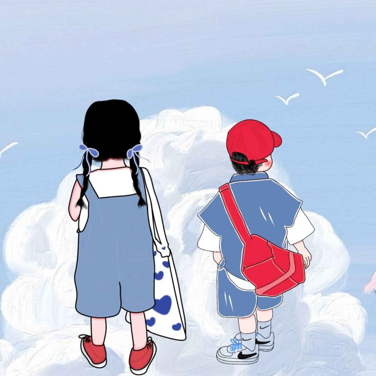 原创手足情深萌娃图片7815 结婚大事已交卷,生娃任务已完成,只要