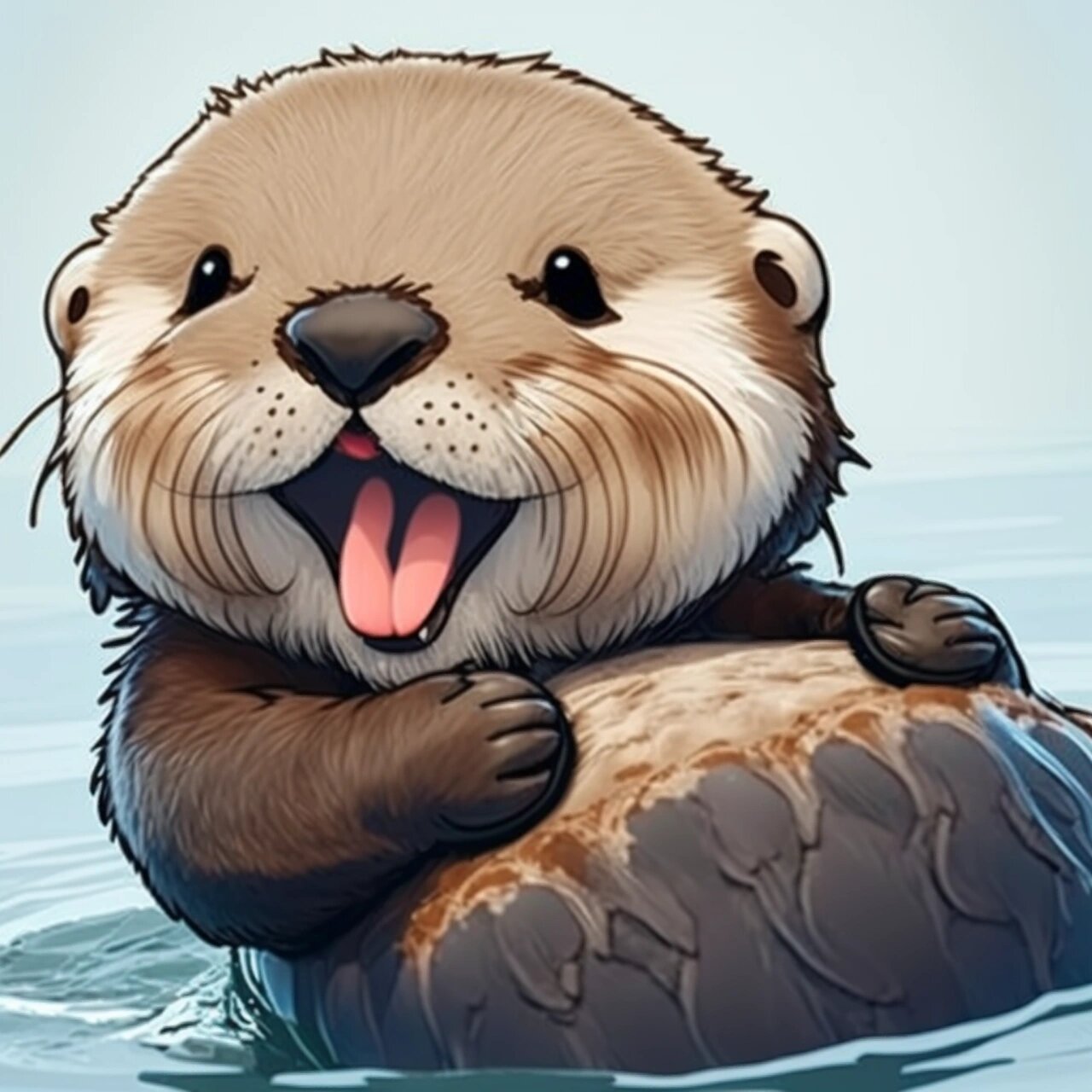 一直想要一个海濑插画头像 一直很喜欢海濑这种小动