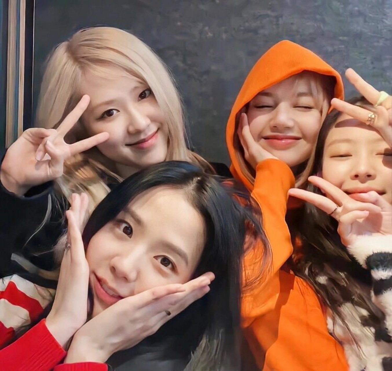 blackpink稀有团体照 天呐天呐,四闺女好美 向全世界安利blackpink