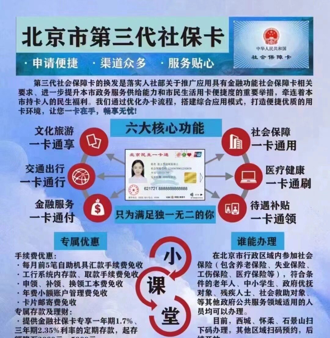 必须换吗?北京第三代社保卡