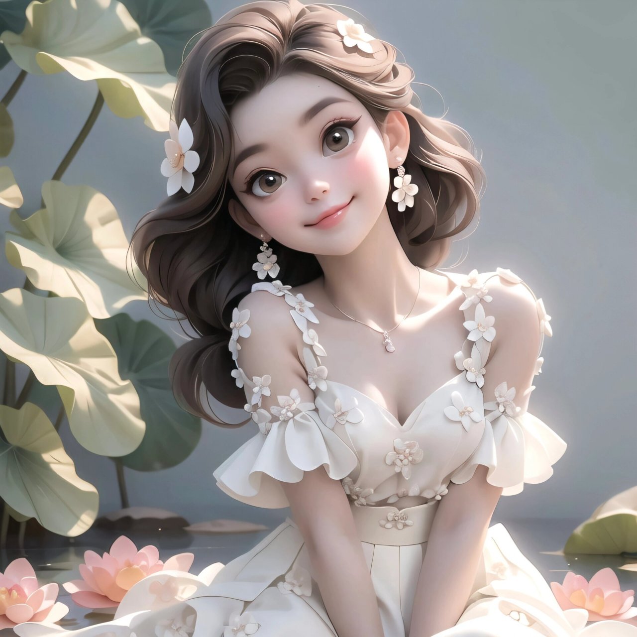 好运莲莲,福气满满03迪士尼公主风女生头像 979797 原创图片