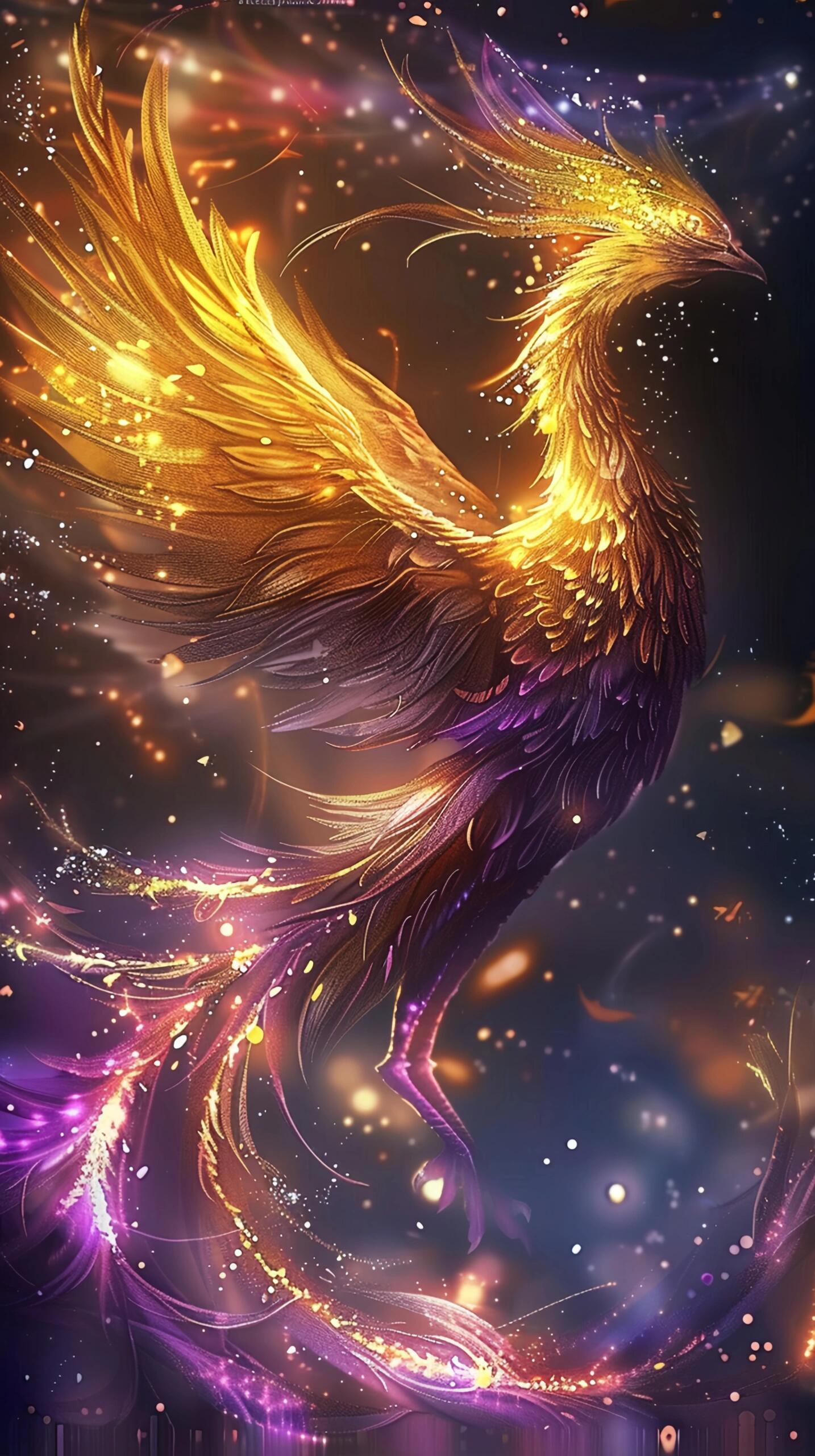 凤凰涅槃人生,紫金凤凰,紫气东来顺