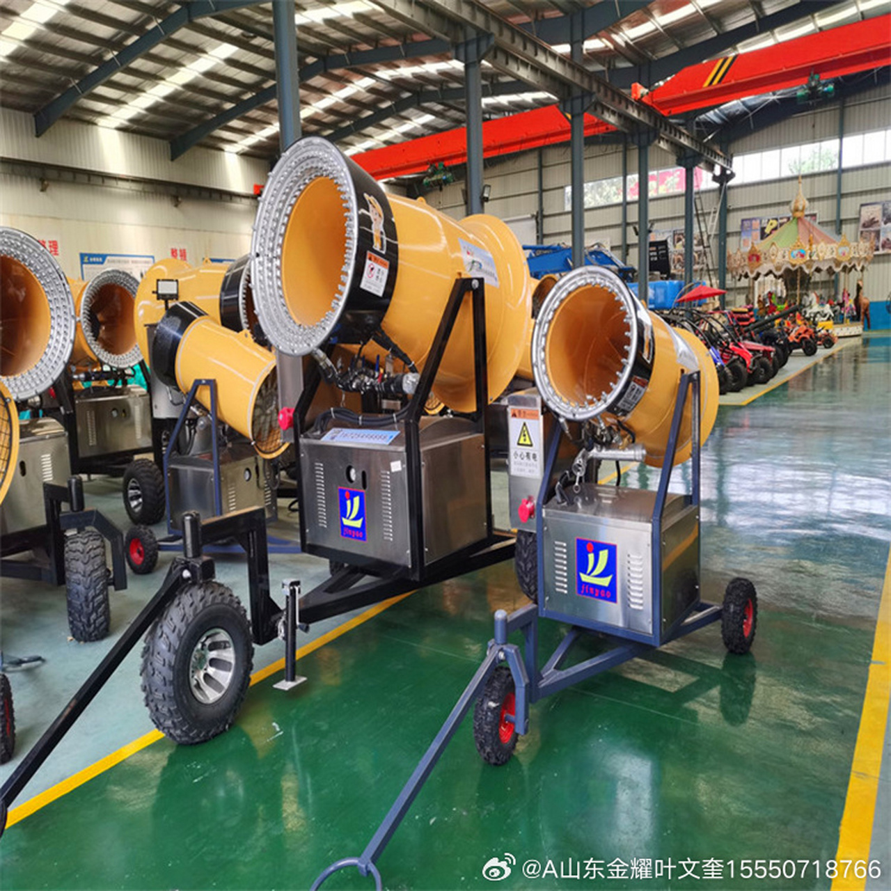 雪地游乐设备 大型国产造雪机 大功率炮筒式造雪机出雪量大