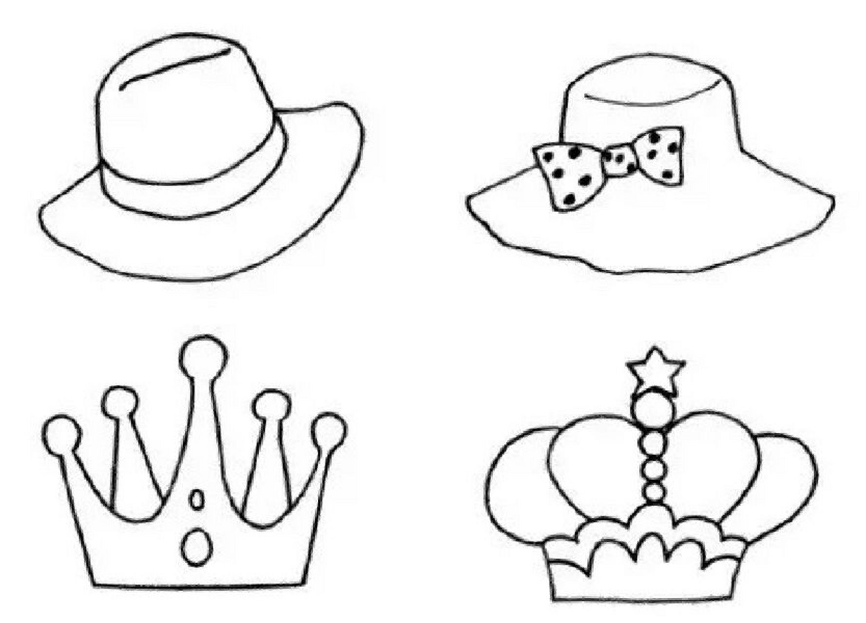 帽子 涂色 为自己设计一款专属帽子吧