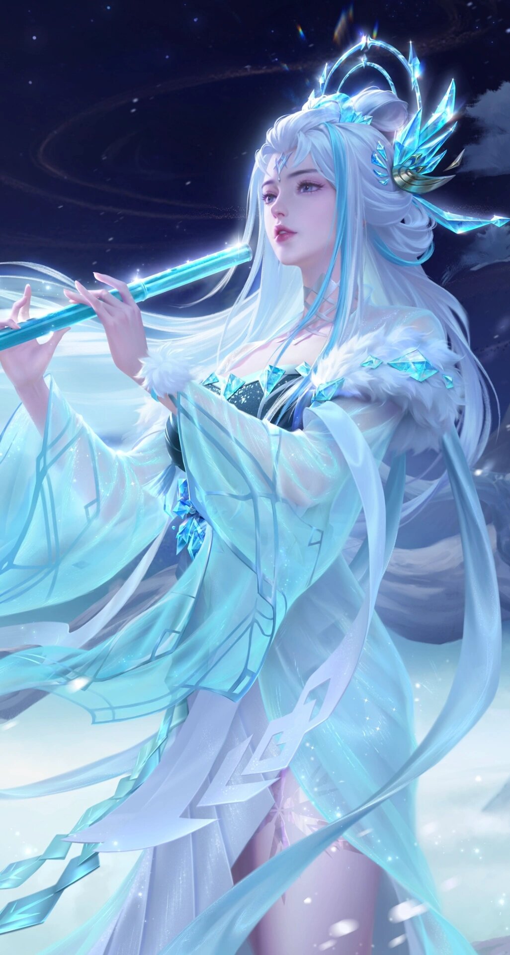 王者荣耀|露娜-霜月吟 高清海报 老婆贴贴