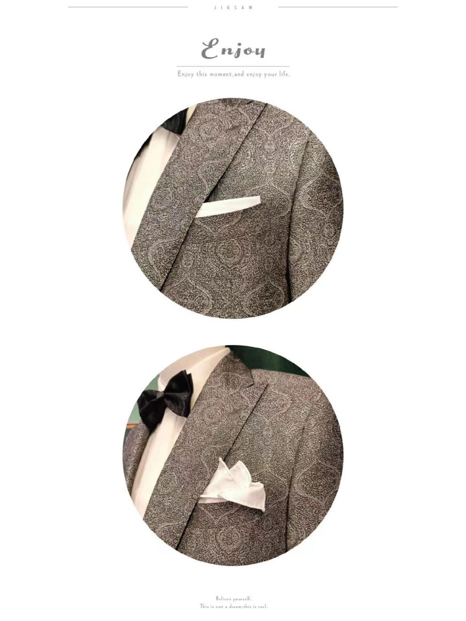 西装手帕的常规叠法 饰巾它主要起装饰作用,在礼服中均以白色为首选