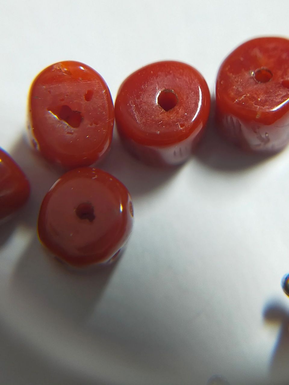 图一的最大片是人工色海竹,的确有很明显的纹理.