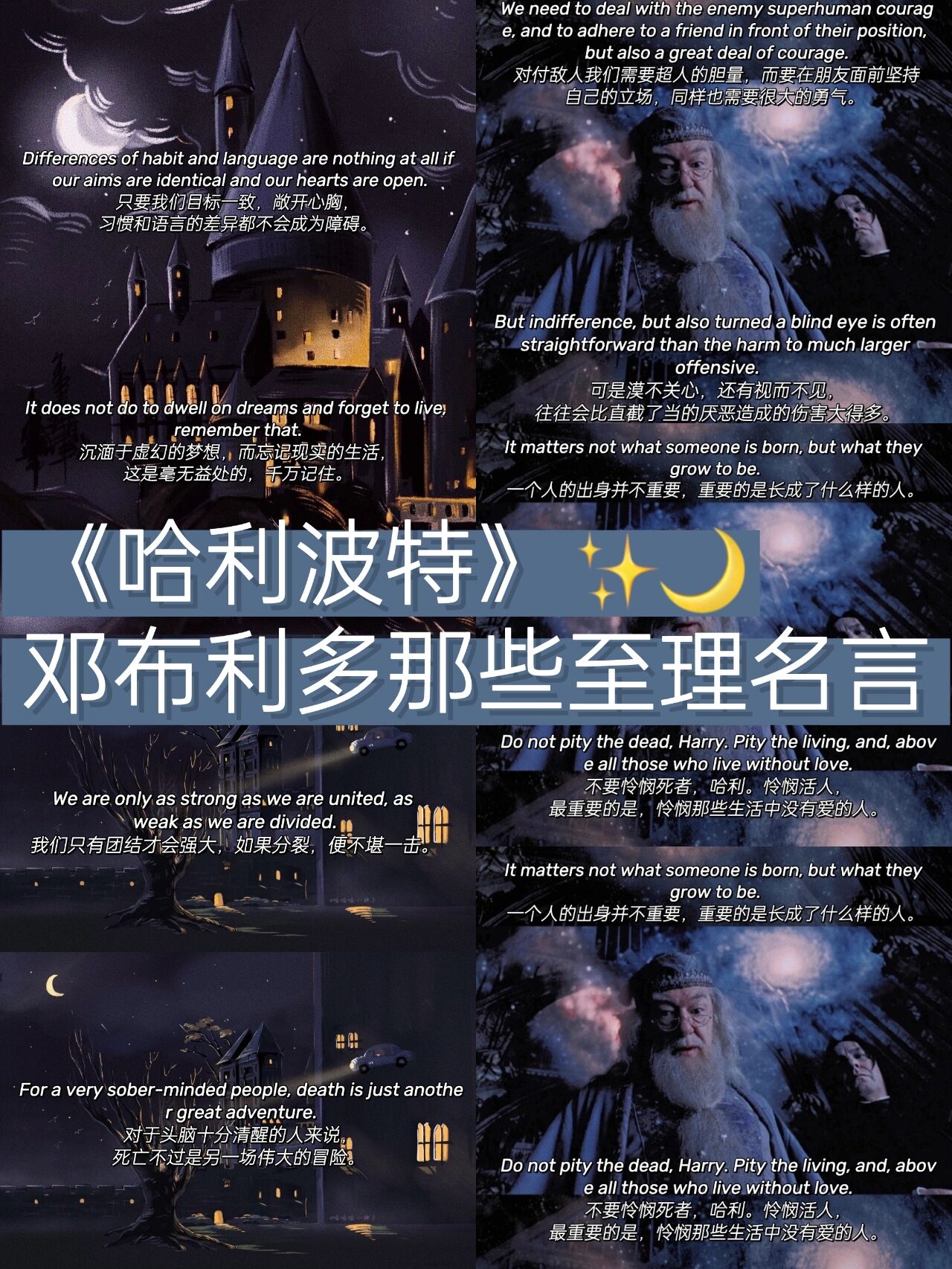 哈利波特✨邓布利多语录句句都是至理名言