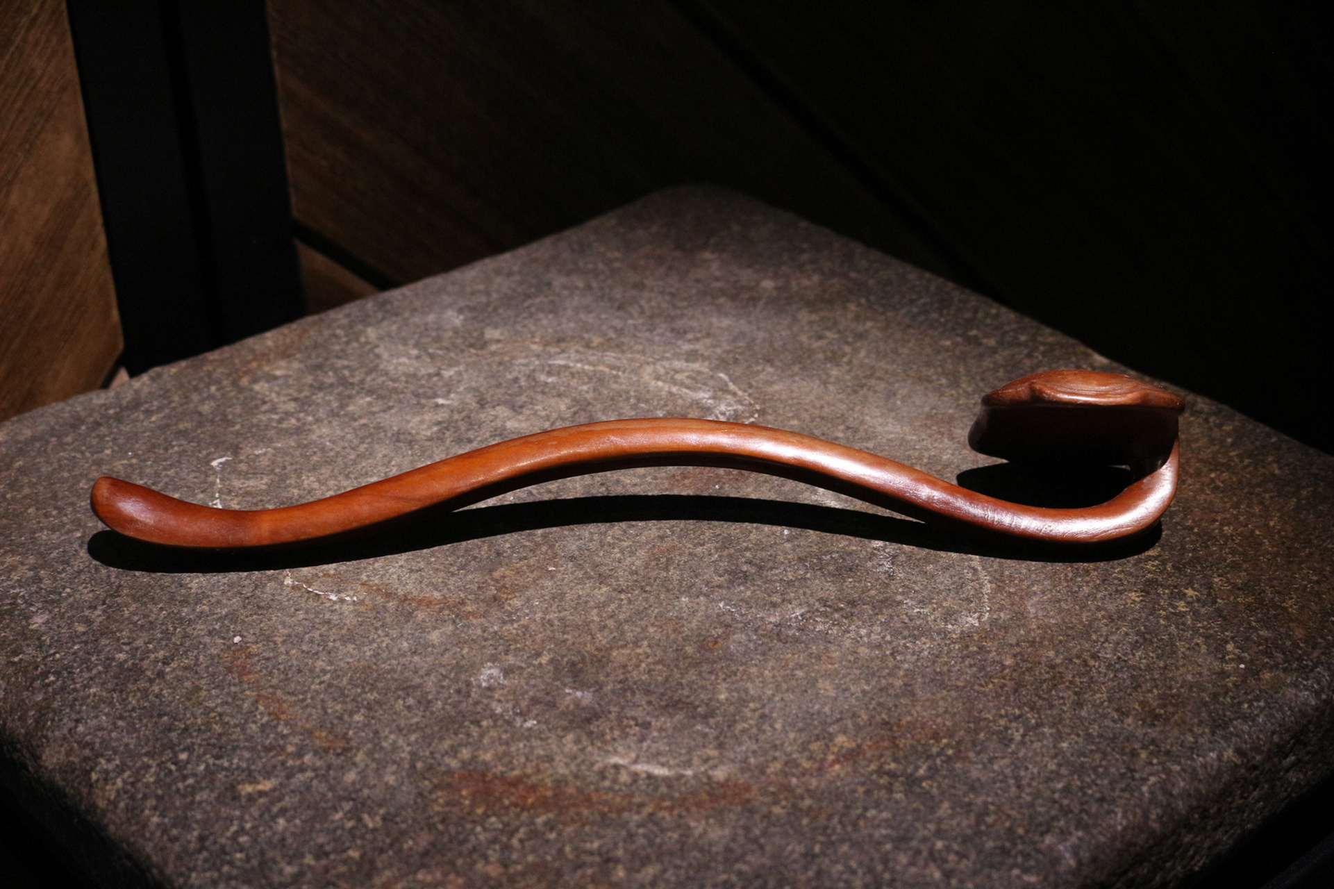 古董艺术品清代黄杨木如意