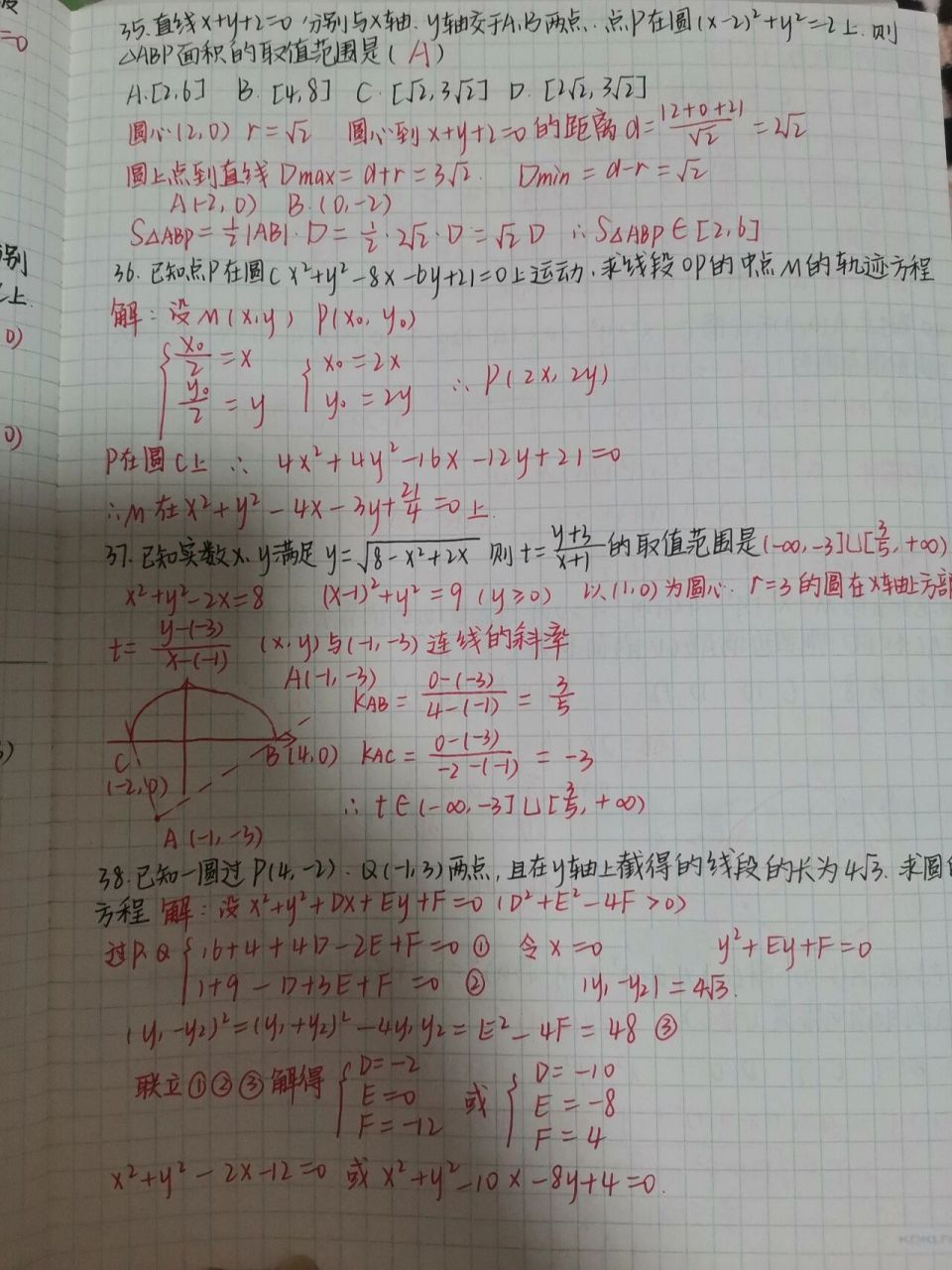 高二数学错题整理