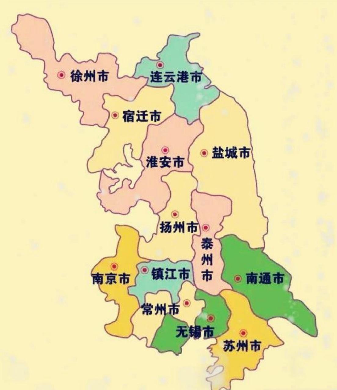 江苏省地图 简图图片