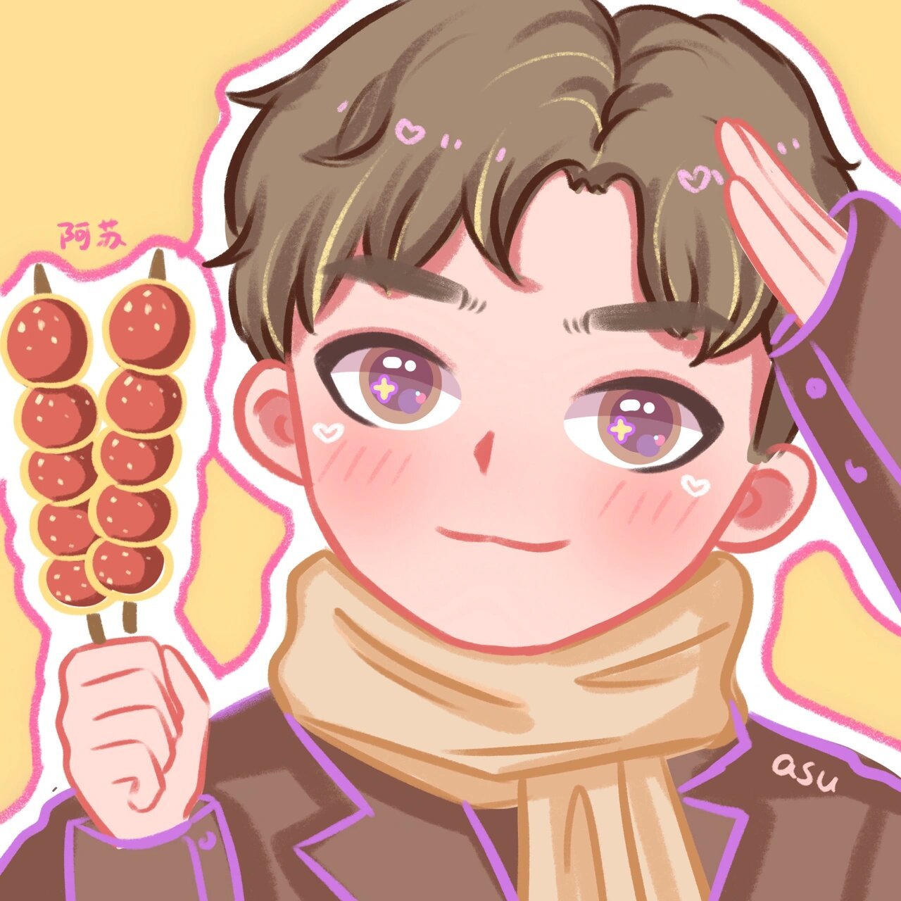 原创糖葫芦情头90拿图自取 又是一组适合冬天用的情头,快找对象一起