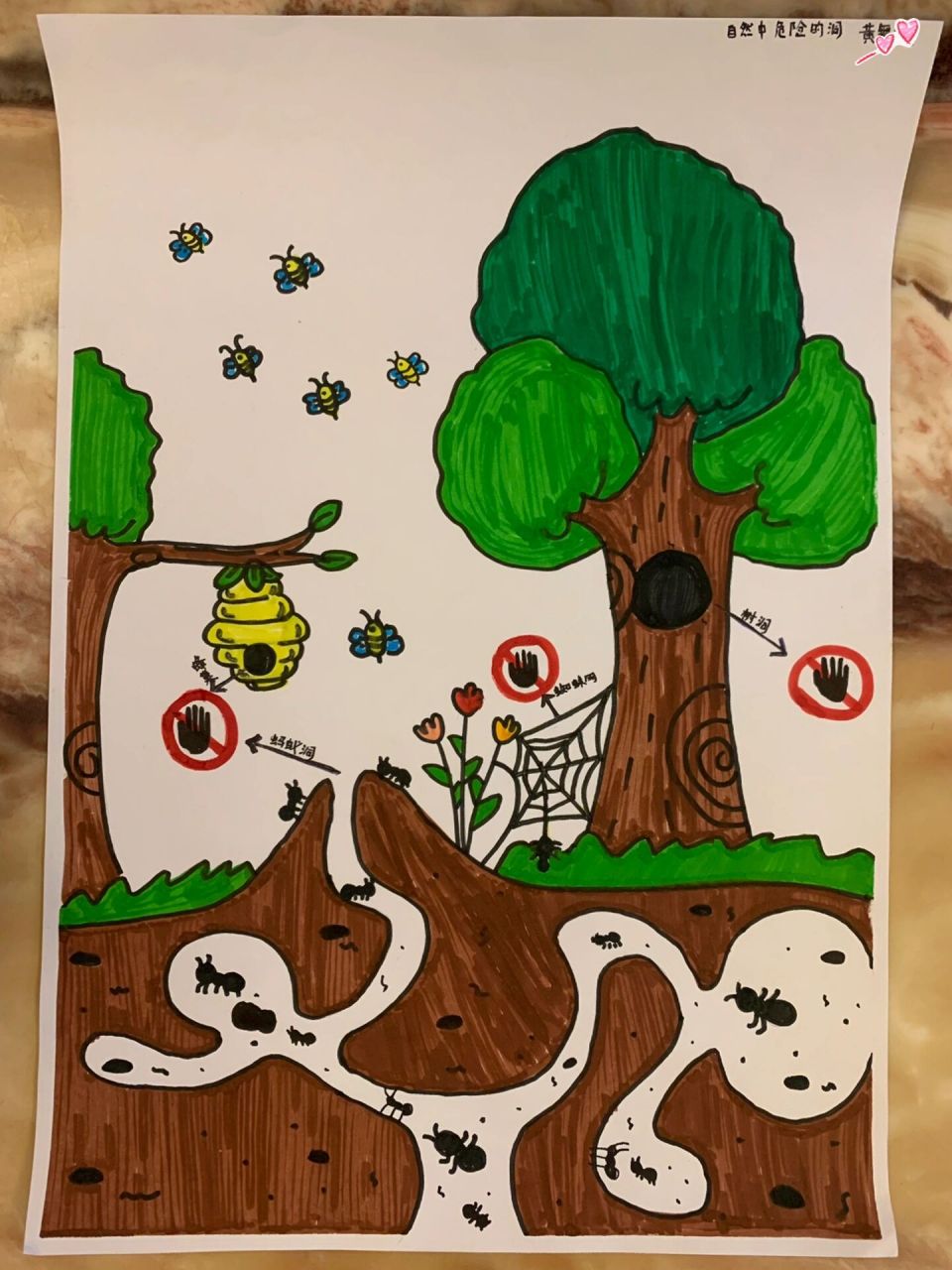 蚂蚁洞简笔画 幼儿园图片