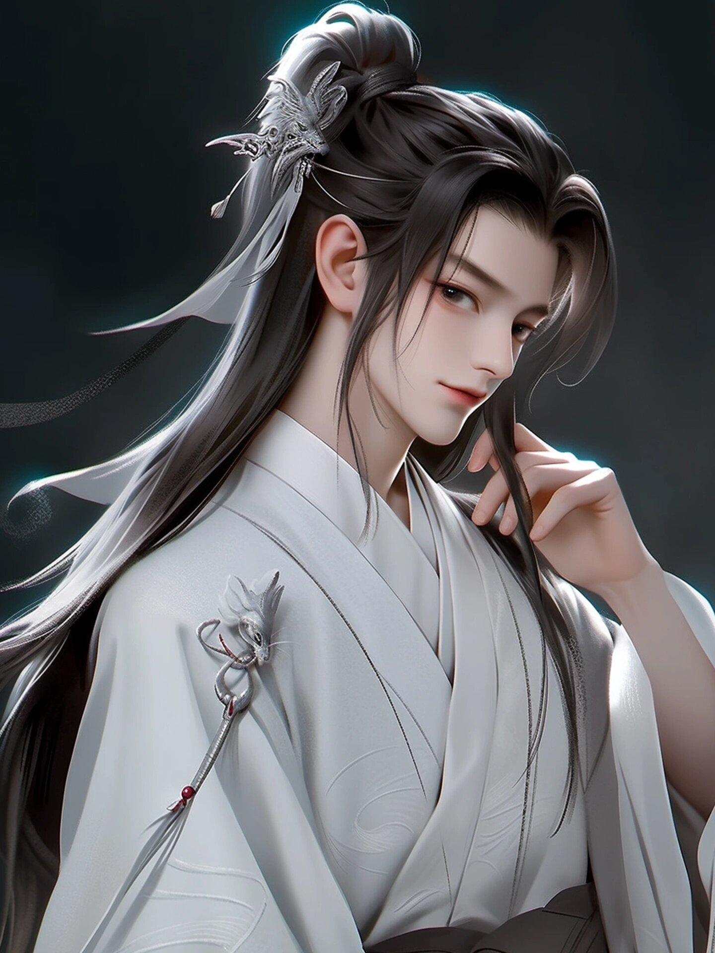 【aigc】玉面郎君 才貌双全,古风头像壁纸              	 做最好的