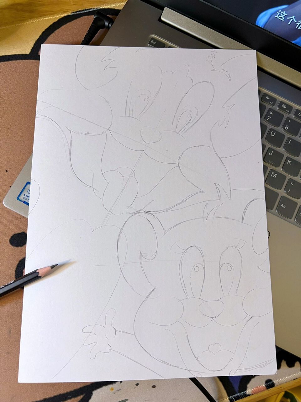 马克笔7815猫和老鼠7815简笔画7815临摹