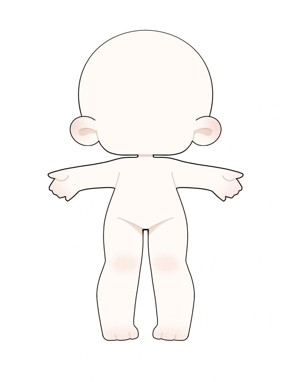 无偿棉花娃娃长腿体模板分享~ 最近沉迷画一些模板 是长腿体新模板~关