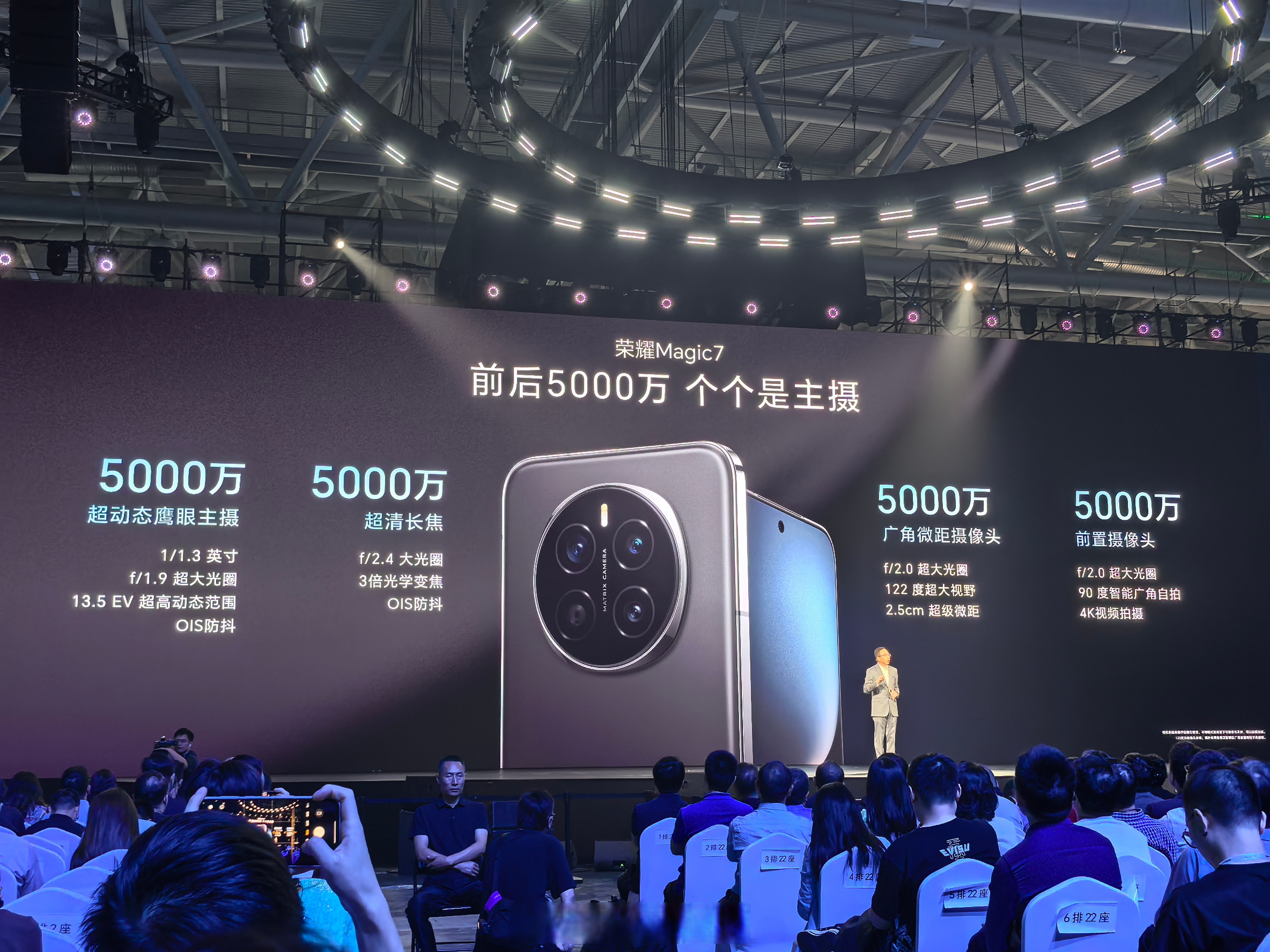 荣耀 magic7 系列相机配置,pro 的潜望长焦依旧还是 hp3,1/1
