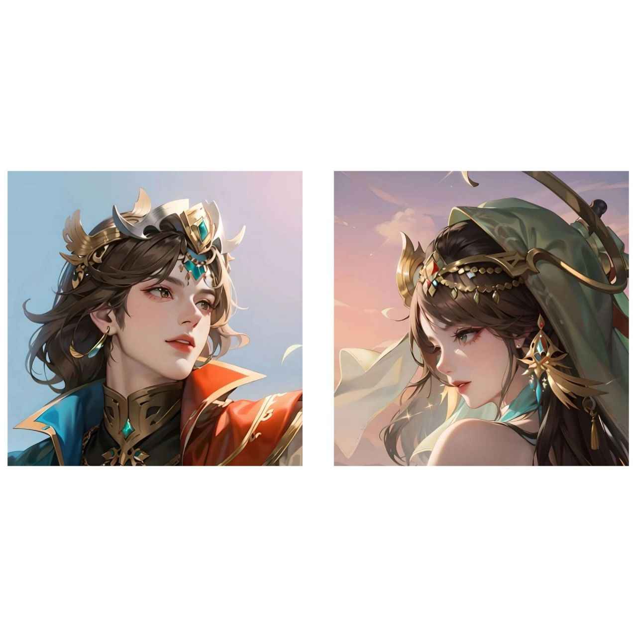 头像』暃&海月 【海暃丝】 异域cp93 7815玉城王子和他的王妃