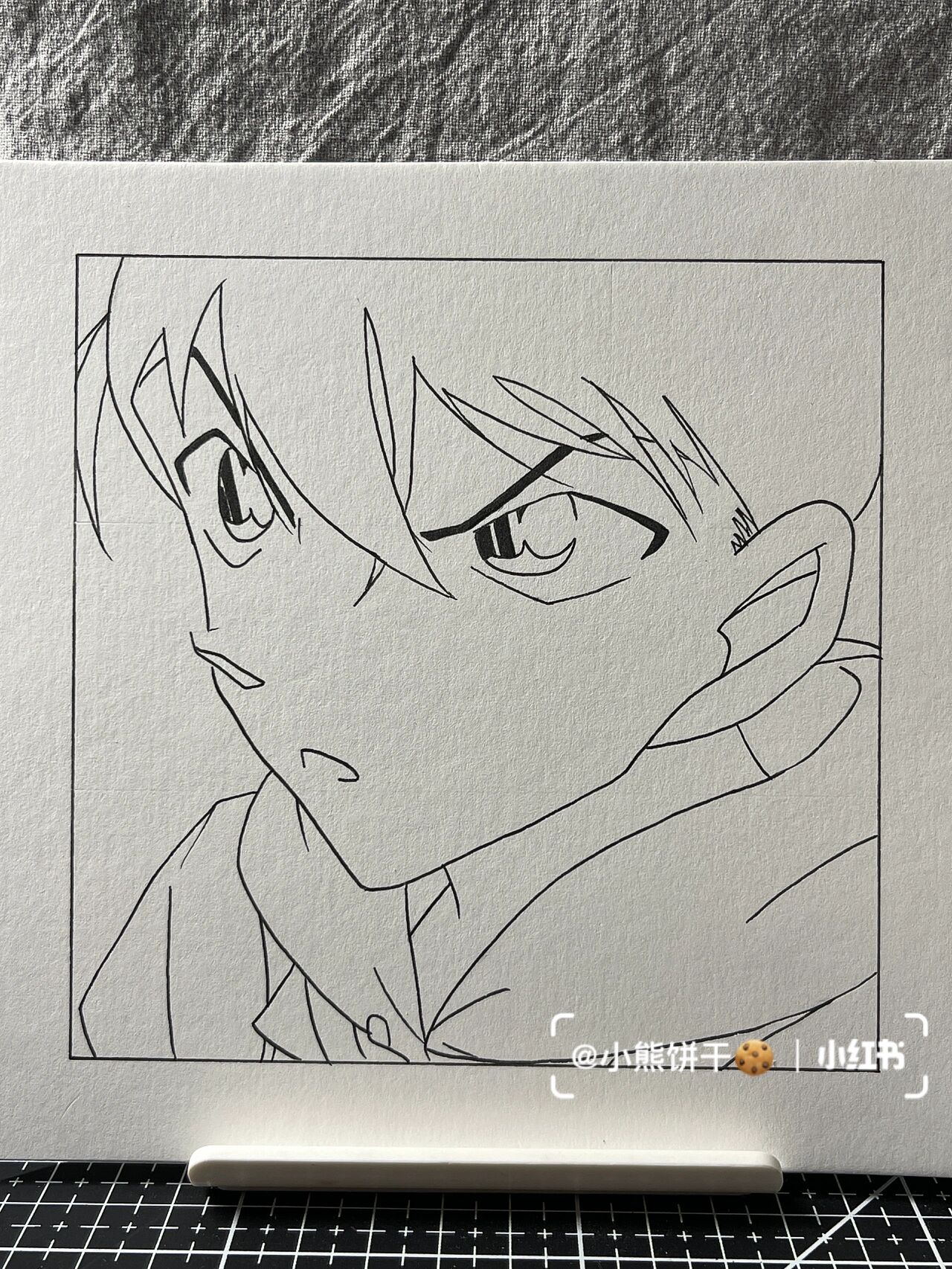 手绘|名侦探·工藤新一 附线稿过程