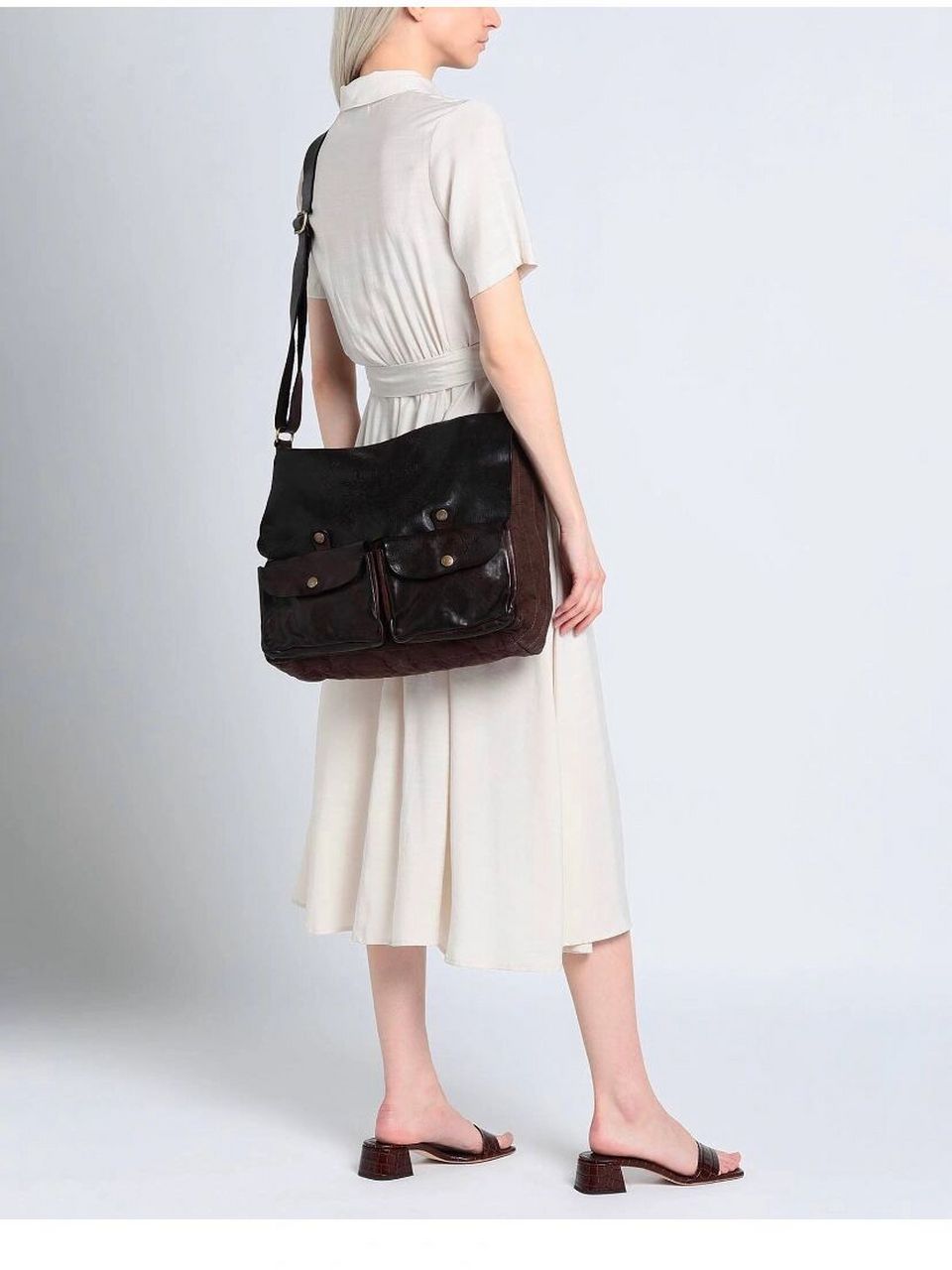 意大利小众工匠邮差包 图中质感和设计都相当不错的邮差包来自意大利