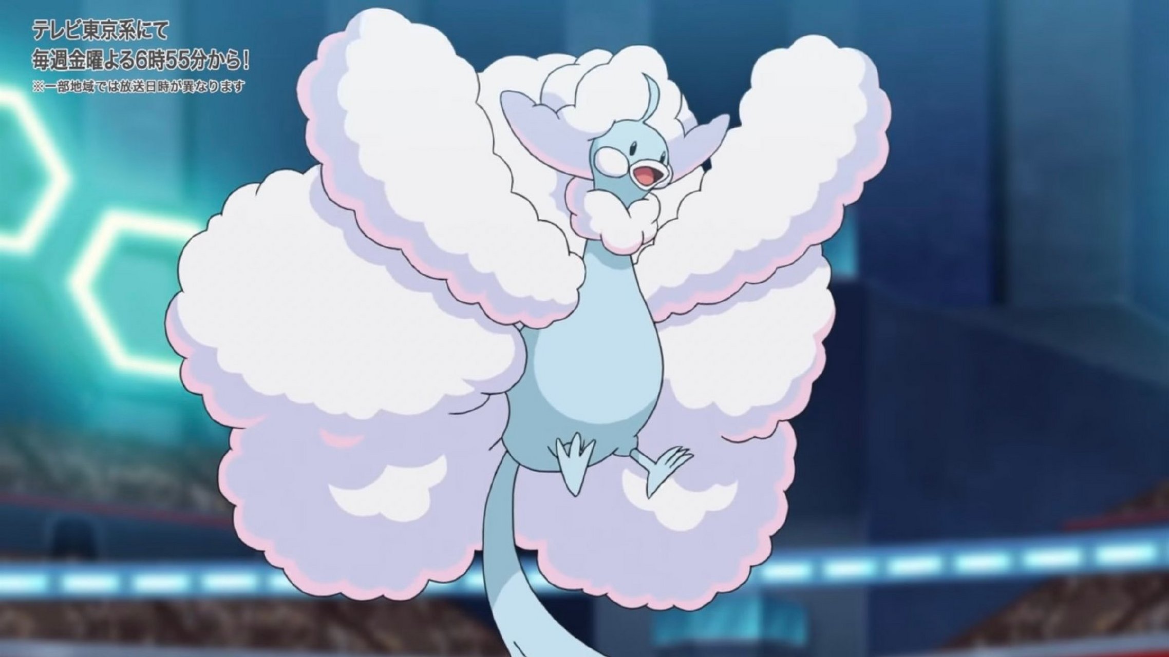 在宝可梦动画最新集里登场的mega七夕青鸟(落汤鸡ver),狼狈中还有一丝