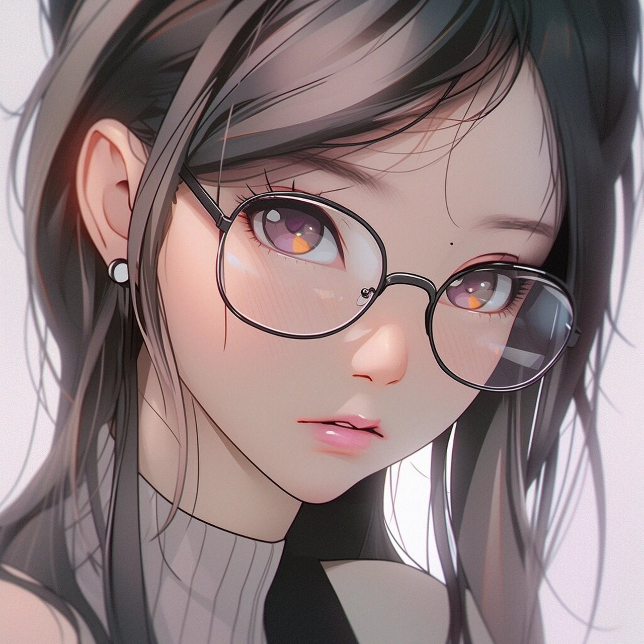 戴眼镜的小姐姐头像