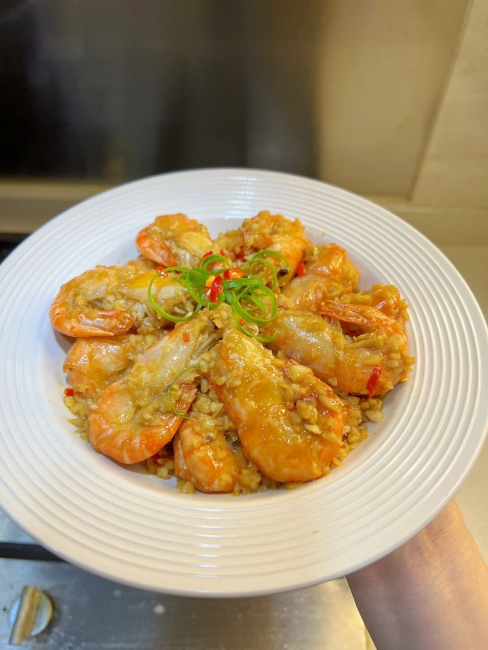 芥末大虾,成功解锁罗氏虾新吃法,太美味啦!