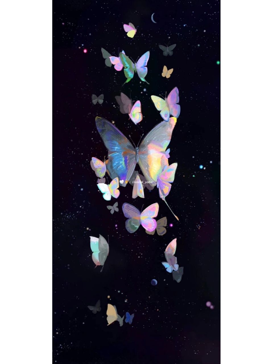 高清壁纸 手机壁纸 壁纸 黑色系蝴蝶手机壁纸来啦 暗色风格喜欢不