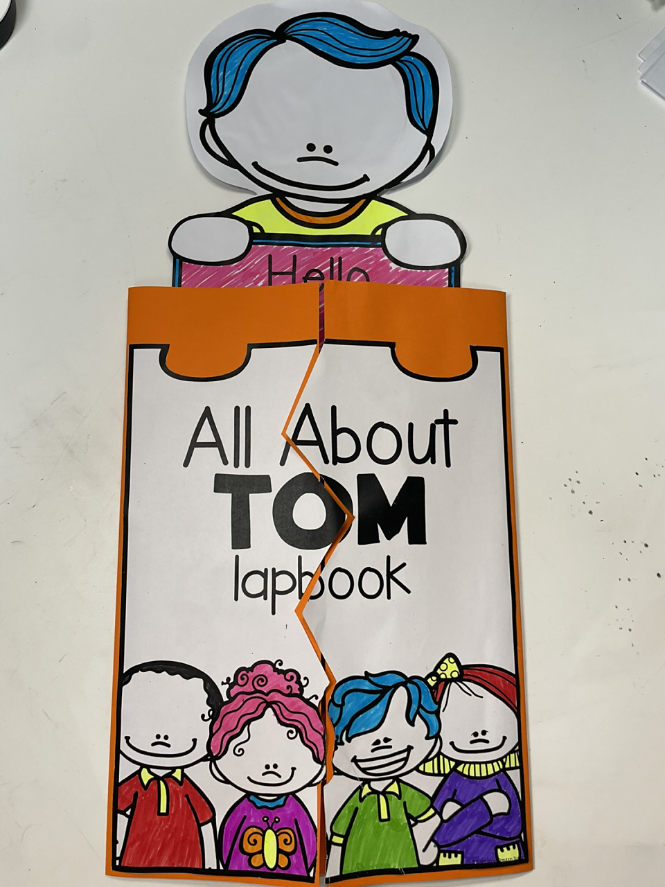 英语作业翻翻书all about me 大儿子三年级作业#翻翻书all about me