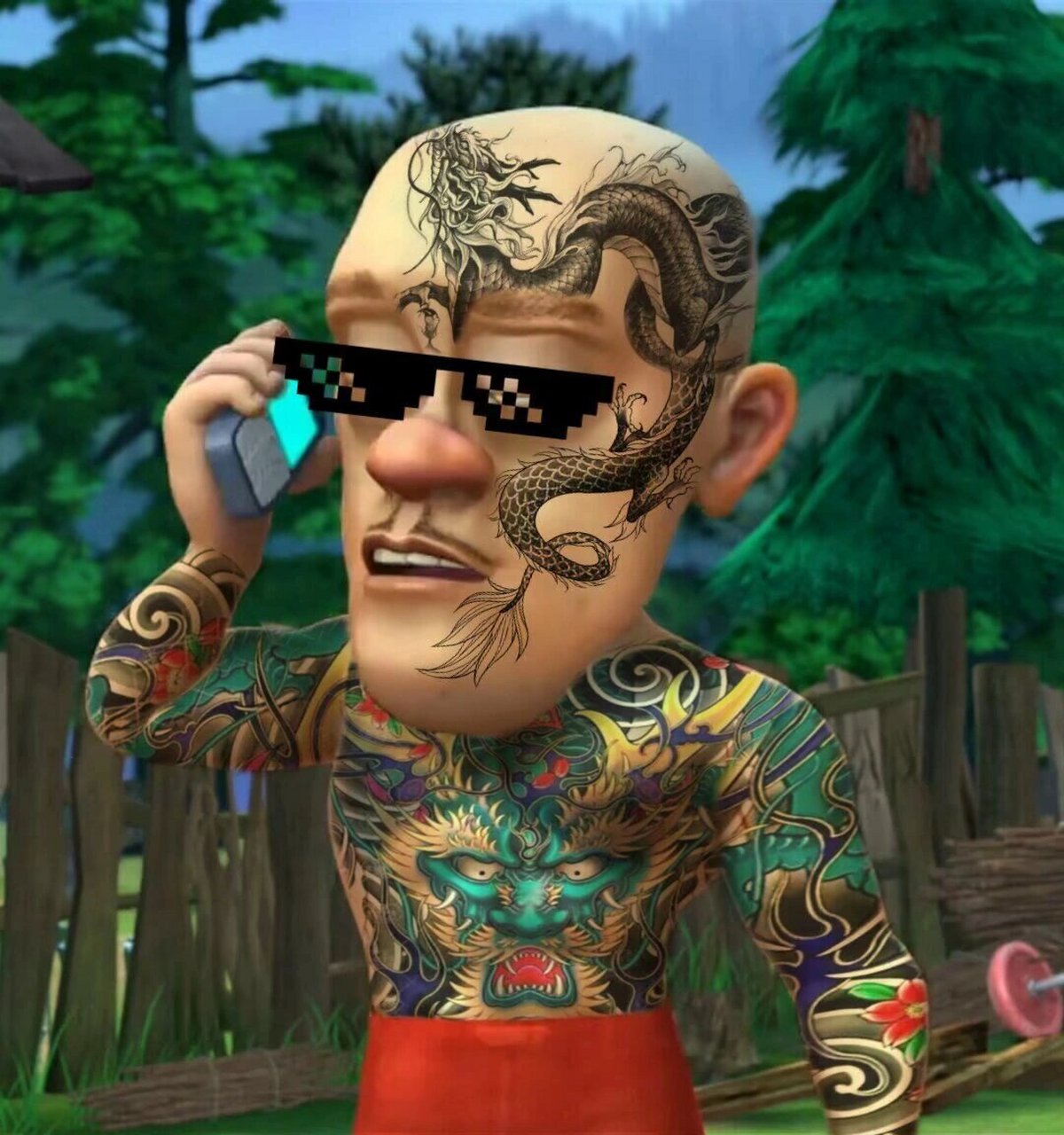 搞怪头像悟空唐僧光头强