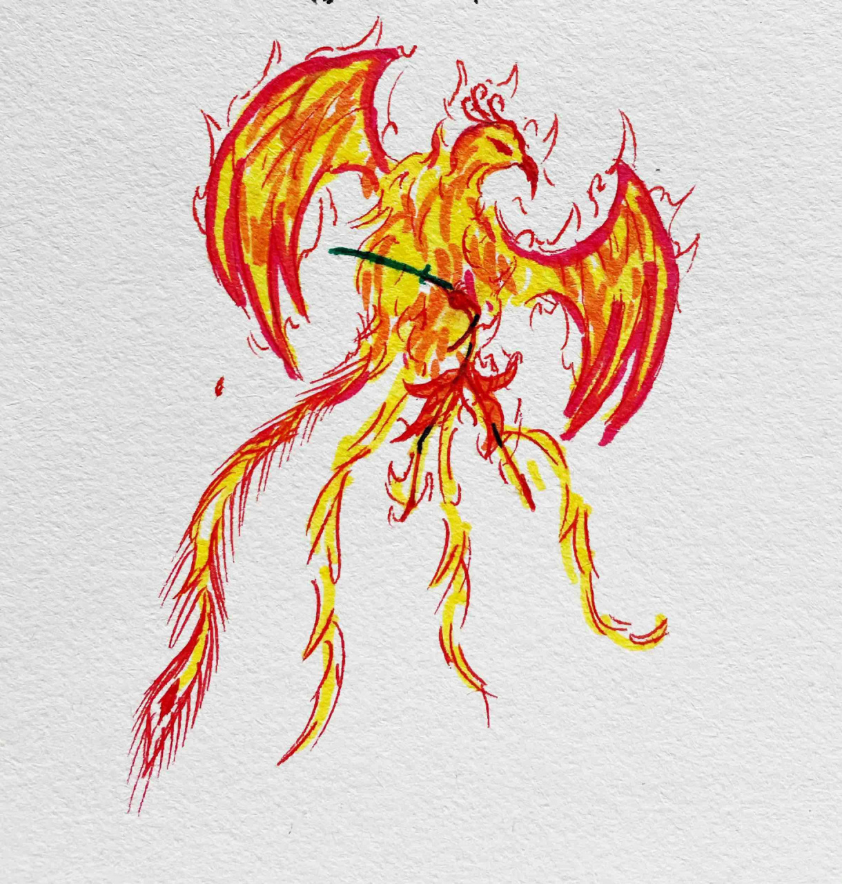 火柴人火元素技能绘画