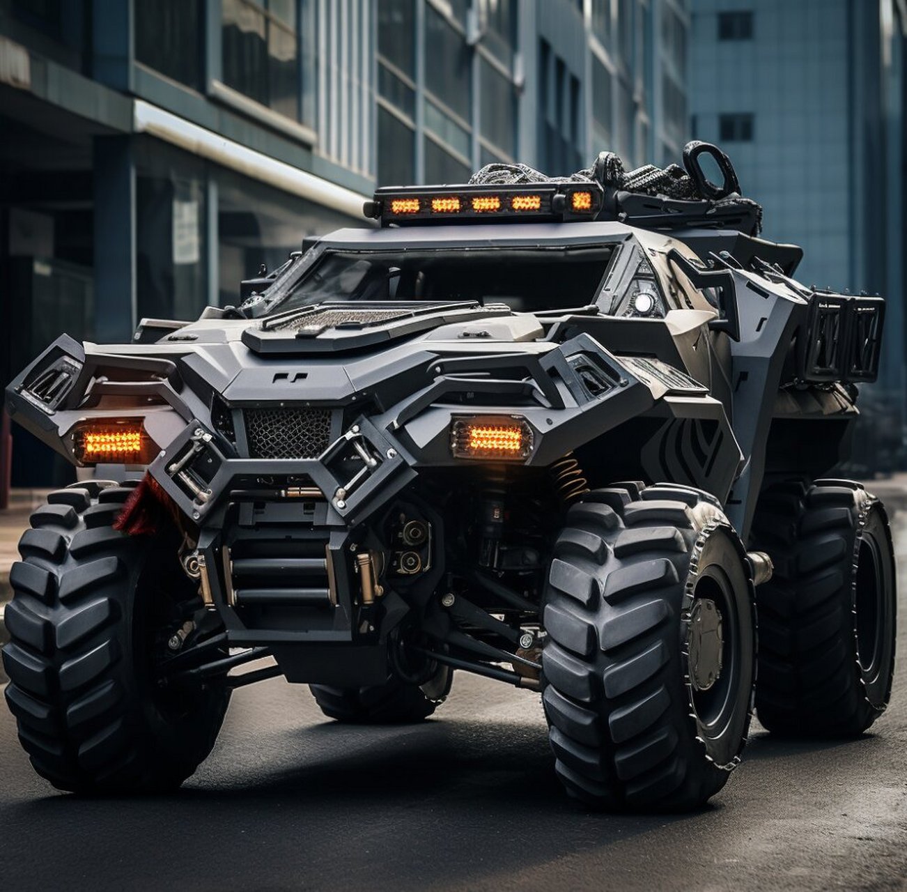 末日逃亡装甲车 ai生成,midjourney出图,内容纯属虚构