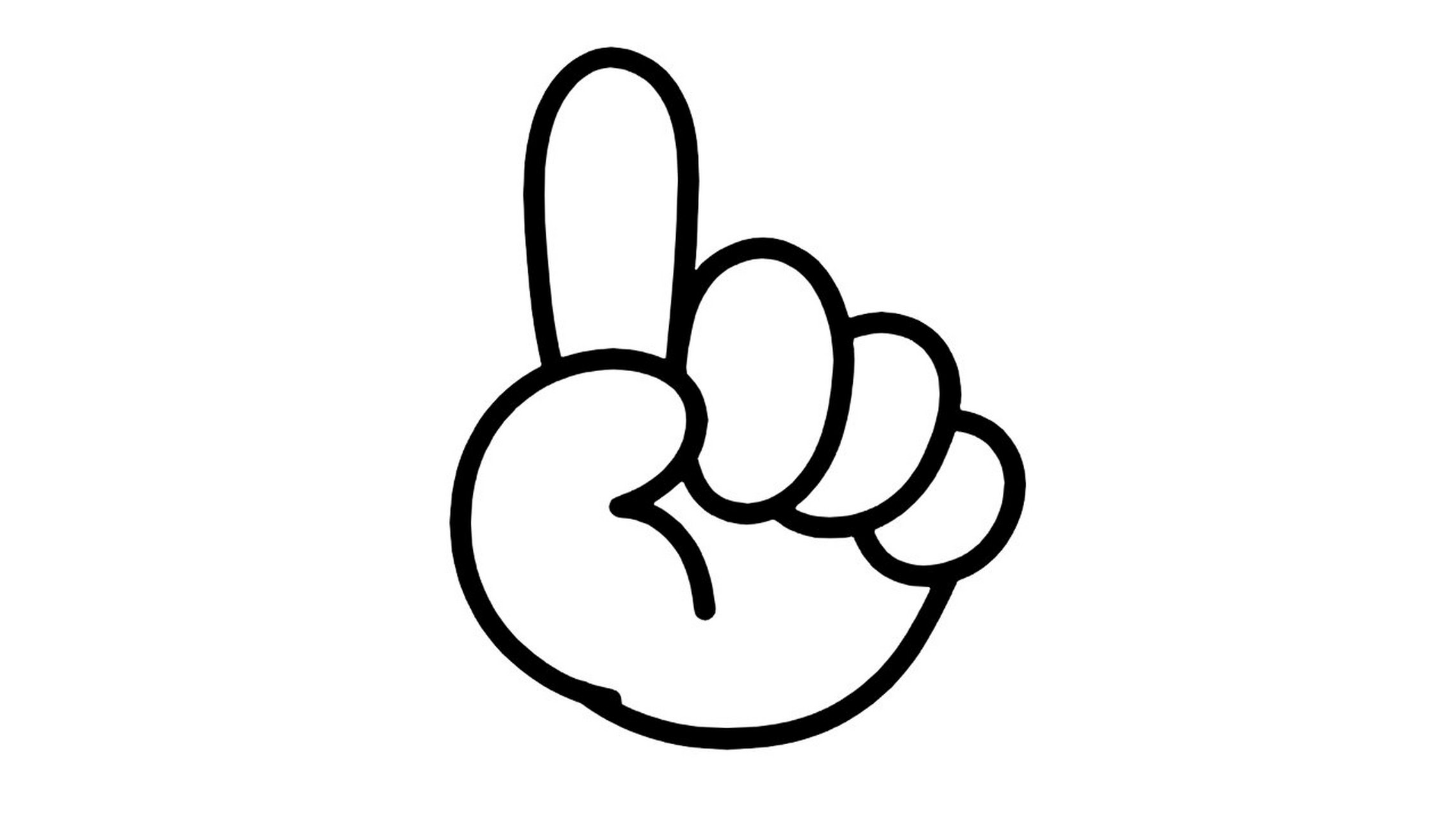 【简笔画素材分享24】不同手势代表的数字 分享9款数字手势高清线稿