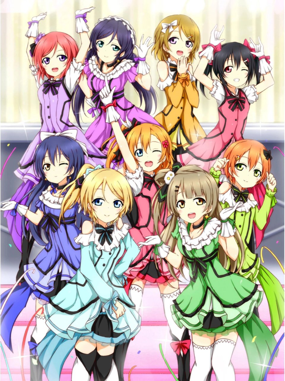 lovelive缪斯九人壁纸 高清无水印,要图自拿