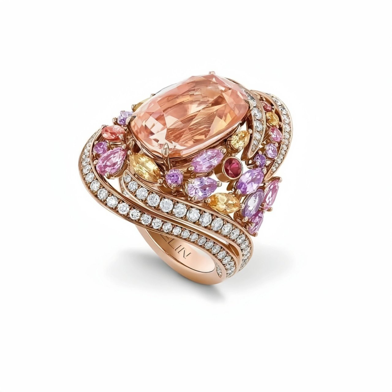 图16615-96615,瑞士珠宝商古柏林gübelin的"极光"高级珠宝