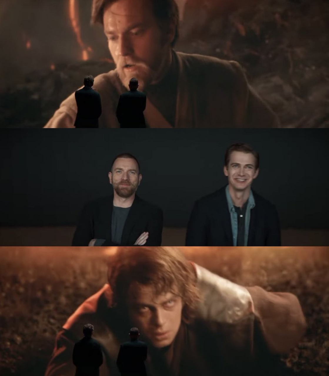 当伊万·麦克格雷格与海登·克里斯滕森一起观看《星球大战前传3:西斯