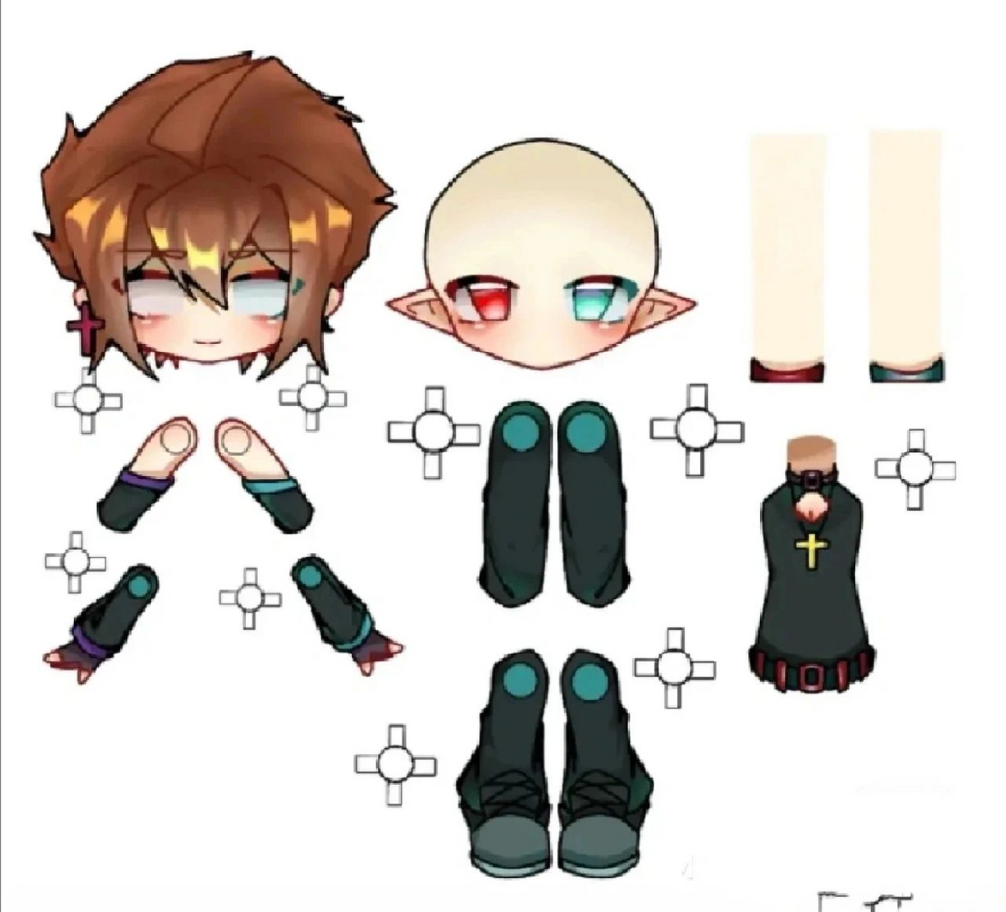 凹凸世界纸片人打印